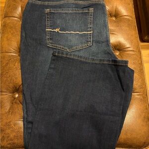 Elegant Dark Blue Boot Cut Jeans